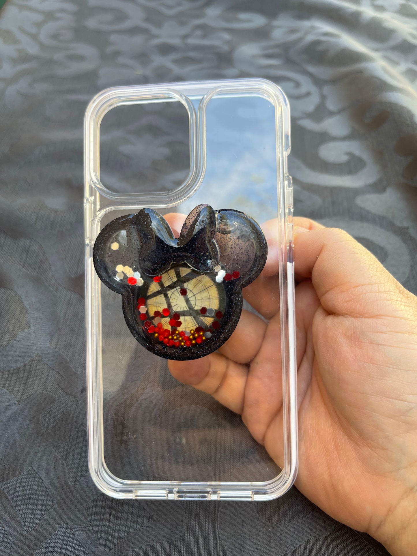Doctor Strange Mouse w/bow Shaker Phone Grip-Black