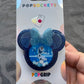 Olaf Mouse w/bow Shaker Phone Grip-Dark Blue