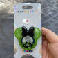 Oogie Boogie mouse w/bow Shaker Phone Grip-Neon Green