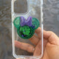 Hulk Mouse w/bow Shaker Phone Grip-Green