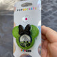 Oogie Boogie mouse w/bow Shaker Phone Grip-Neon Green
