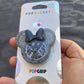 Shield Mouse w/bow Shaker Phone Grip-Dark Grey