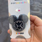 Shield Mouse w/bow Shaker Phone Grip-Dark Grey