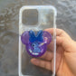 Stitch Mouse w/bow Shaker Phone Grip-Purple