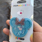 The Ocean is calling Mouse w/bow Shaker Phone Grip-Blue