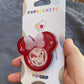 Scarlet Witch Mouse w/bow Shaker Phone Grip-Dark Red