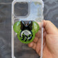 Oogie Boogie mouse w/bow Shaker Phone Grip-Neon Green