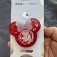 Scarlet Witch Mouse w/bow Shaker Phone Grip-Dark Red